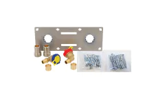Kit robinetterie murale SERTIfix 2 en 1 raccords &agrave; glissement PER
